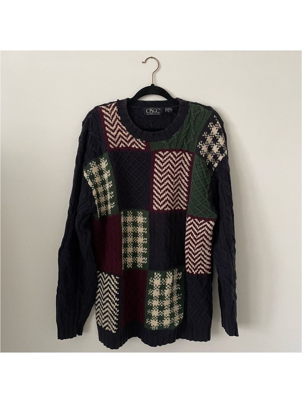 Harold’s OSCC Patchwork Knit Sweater